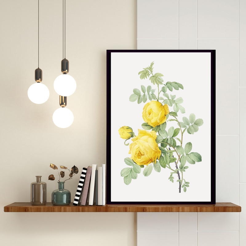 تابلو مدل دکوراتیو طرح گل رز کد 0290 | دنیای قاب