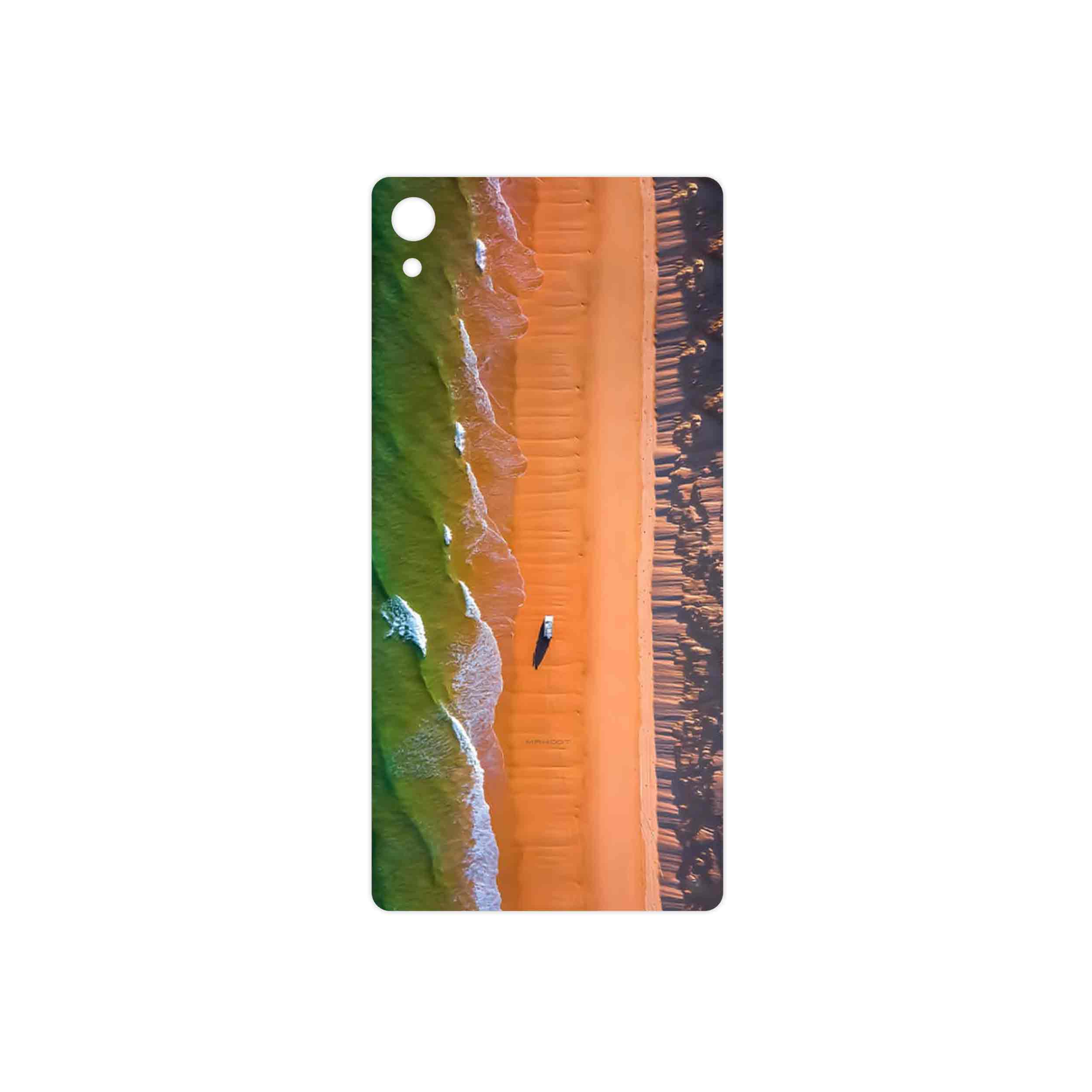 برچسب پوششی ماهوت مدل Beach and Green Sea مناسب برای گوشی موبایل سونی Xperia Z3 Plus