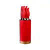 سرویس چاقو آشپزخانه 6 پارچه کاراجا مدل Japanese red