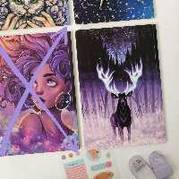 دفتر 50 برگ ته چسب برند سویل طرحهای فانتزی جذاب و کیوت 