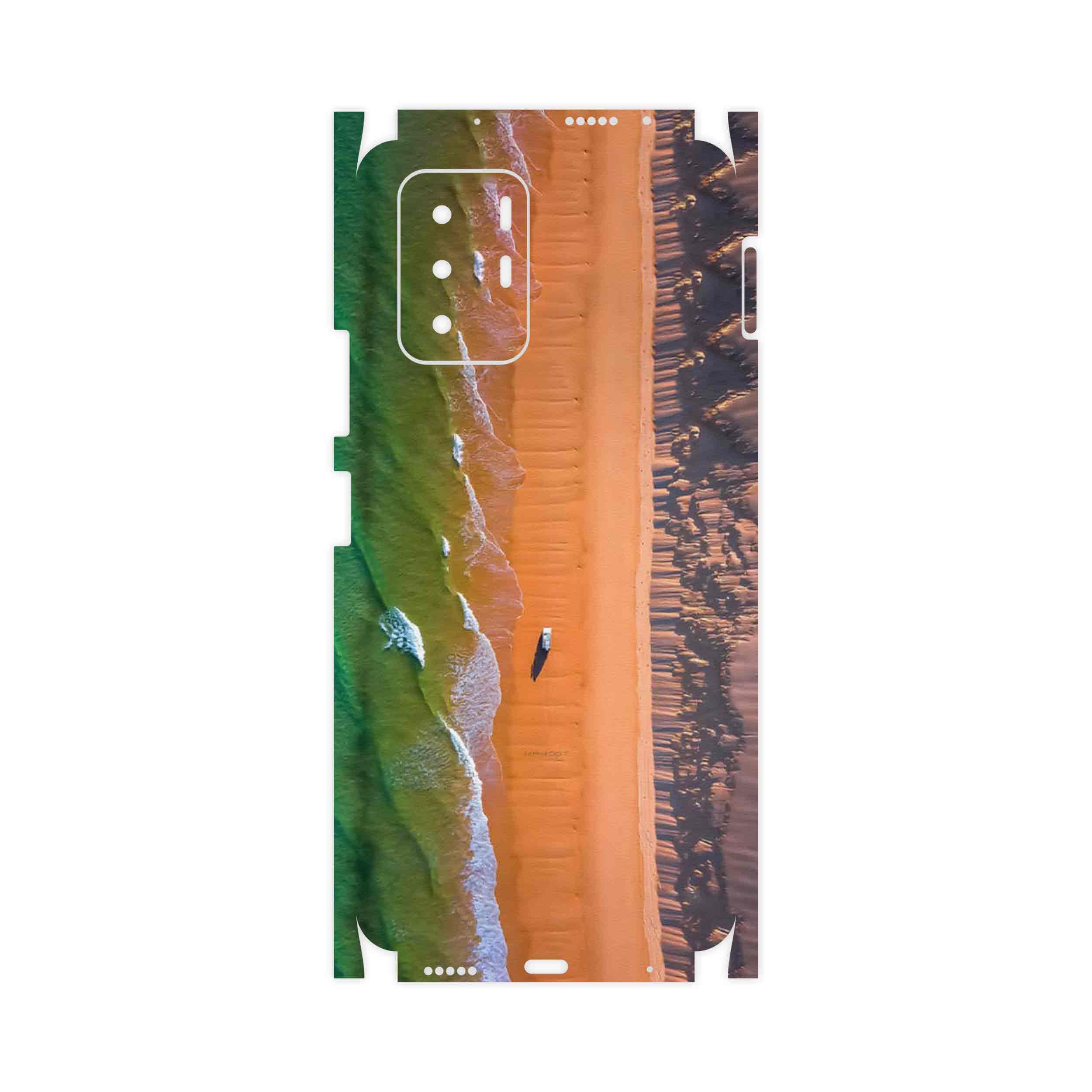 برچسب پوششی ماهوت مدل Beach and Green Sea-FullSkin مناسب برای گوشی موبایل شیائومی Redmi Note 10 Pro (China)