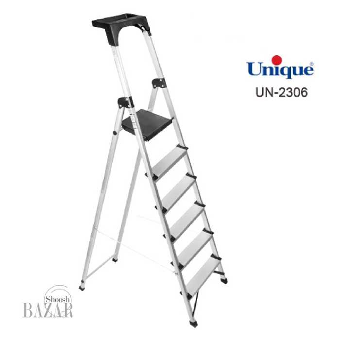 نردبان 6 پله آلومینیومی یونیک کد 2306