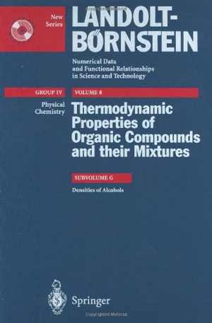  دانلود کتاب Thermodynamic Properties Of Organic Compounds And Their Mixtures, 2000 - دانلود کتاب های دانشگاهی
