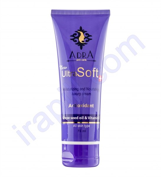 کرم تیوپی مرطوب کننده و مغذی حاوی روغن هسته انگور آدرا 75 میلی لیتر