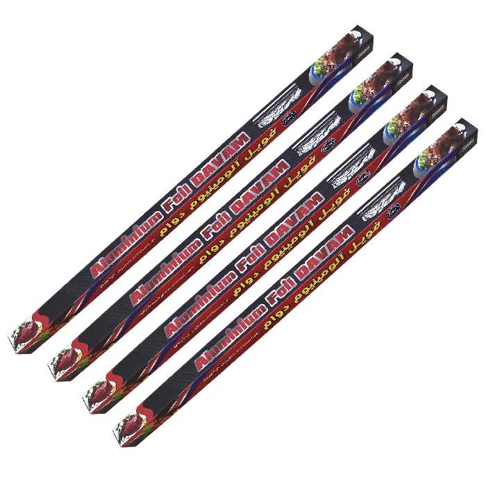 فویل آلومینیوم دوام مدل ضخیم 55 چهار رول 1 متری