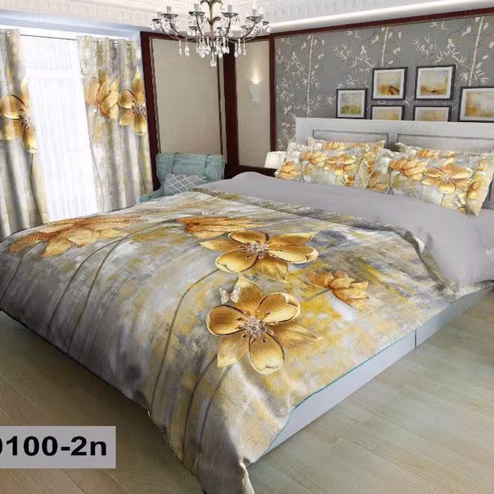 سرویس روتختی 2 نفره تنسل چاپی برندترک لند(Turk Land) z 100