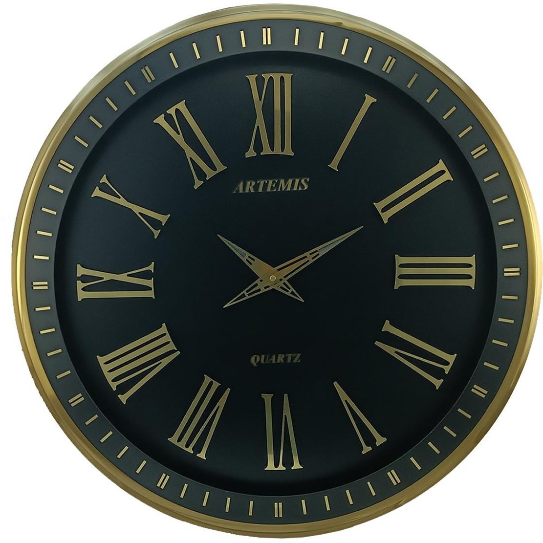 ساعت دیواری آرتمیس کد 2036 Gold Black طلایی مشکی