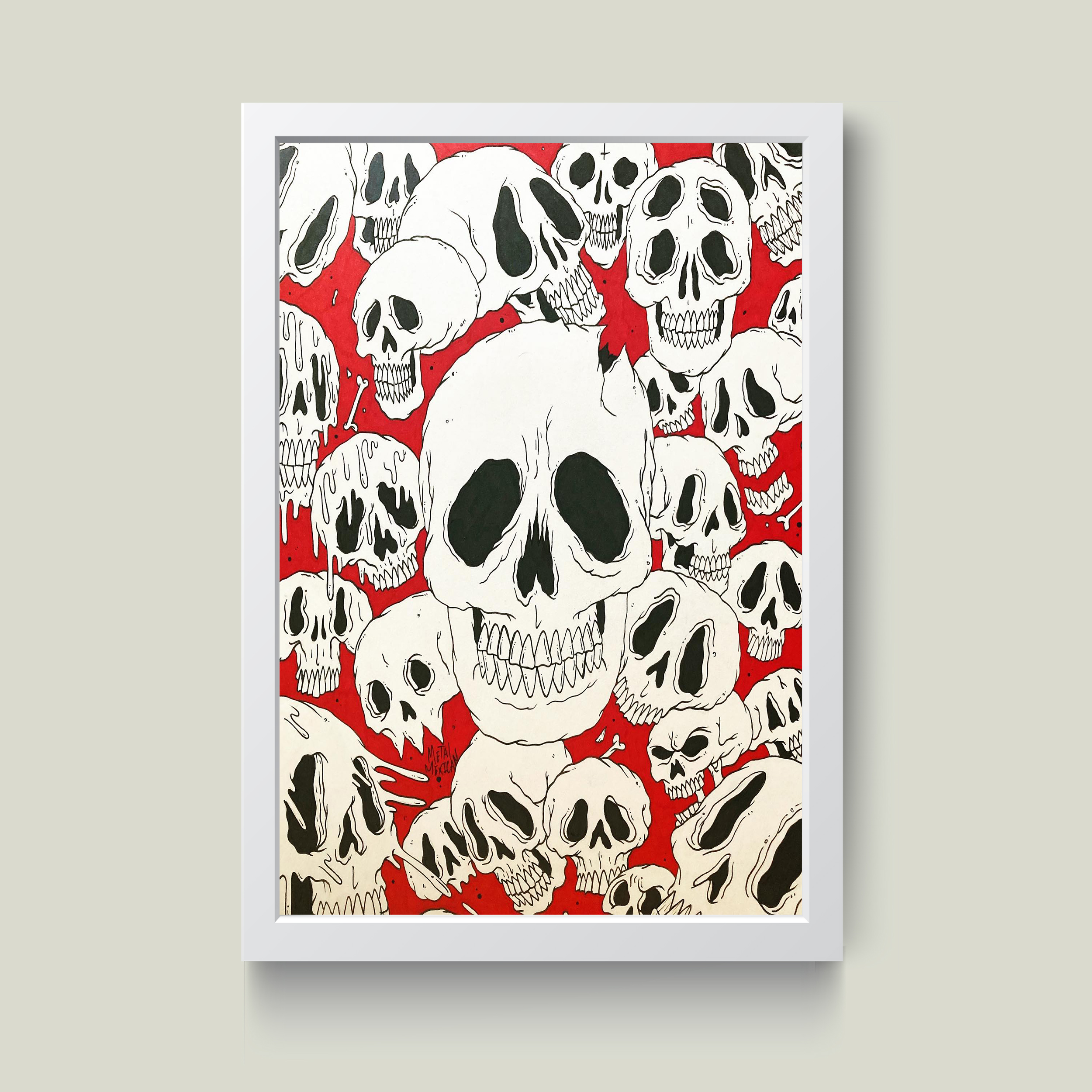 تابلو مدل دکوراتیو طرح اسکلت کد G5-29