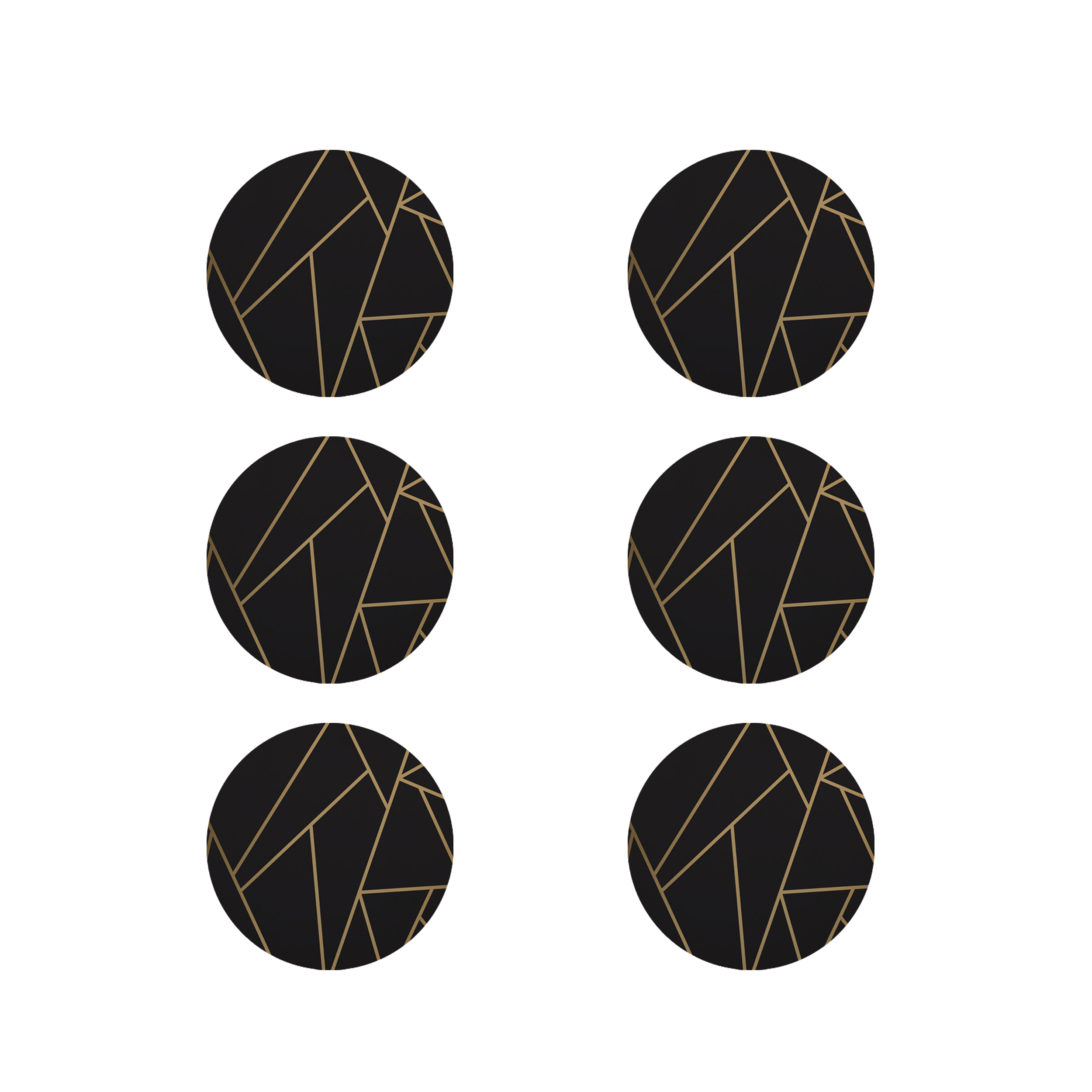 زیر لیوانی طرح کلاسیک کد 8526 بسته 6 عددی