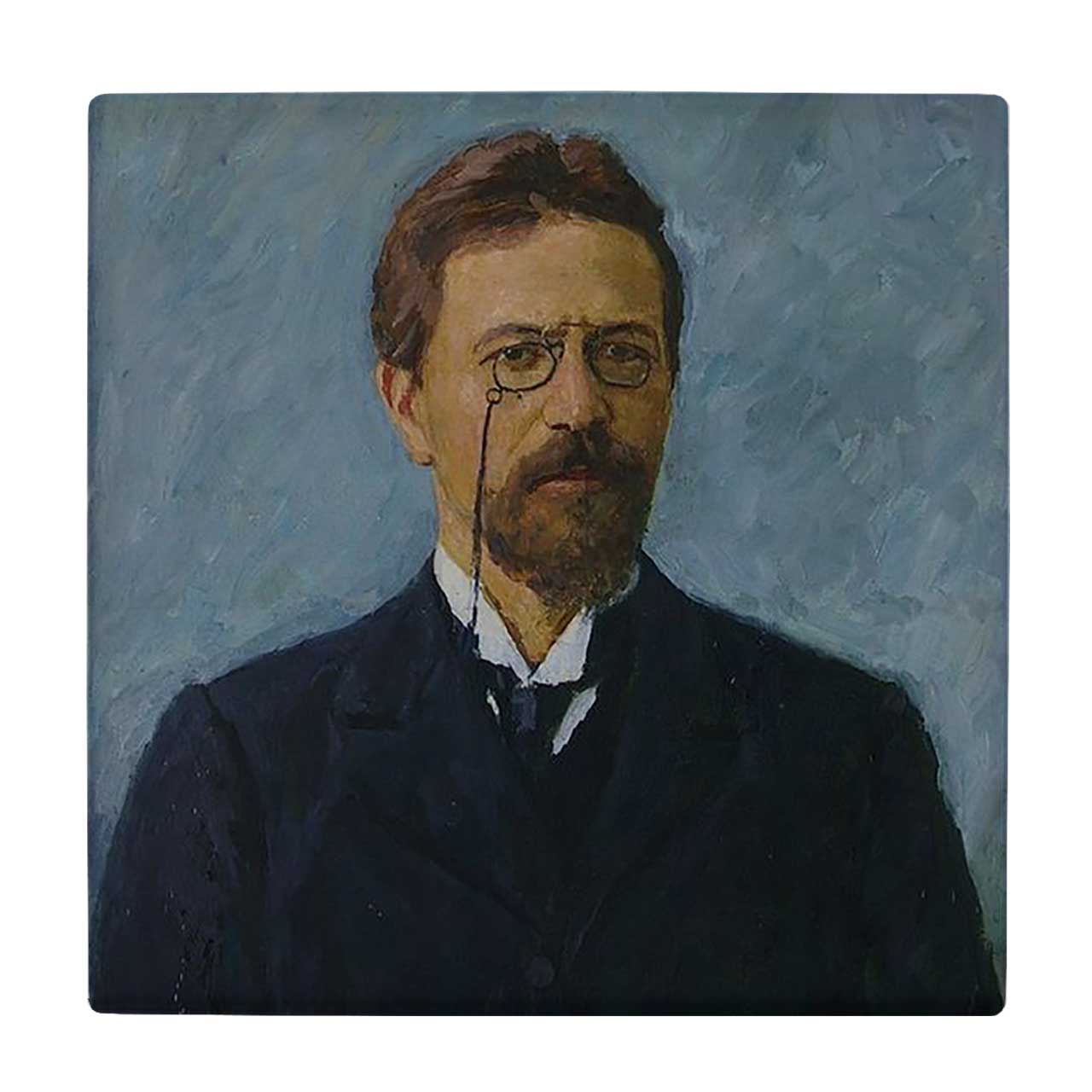  کاشی کارنیلا طرح نقاشی آنتون چوخوف کد wkk1076