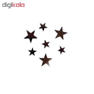 آینه فیلی طرح ستاره های نوک تیز کد PG010