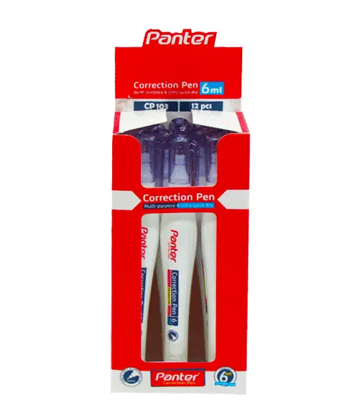 لاک غلطگیر پنتر قلمی 6 میل (بسته 12عددی)