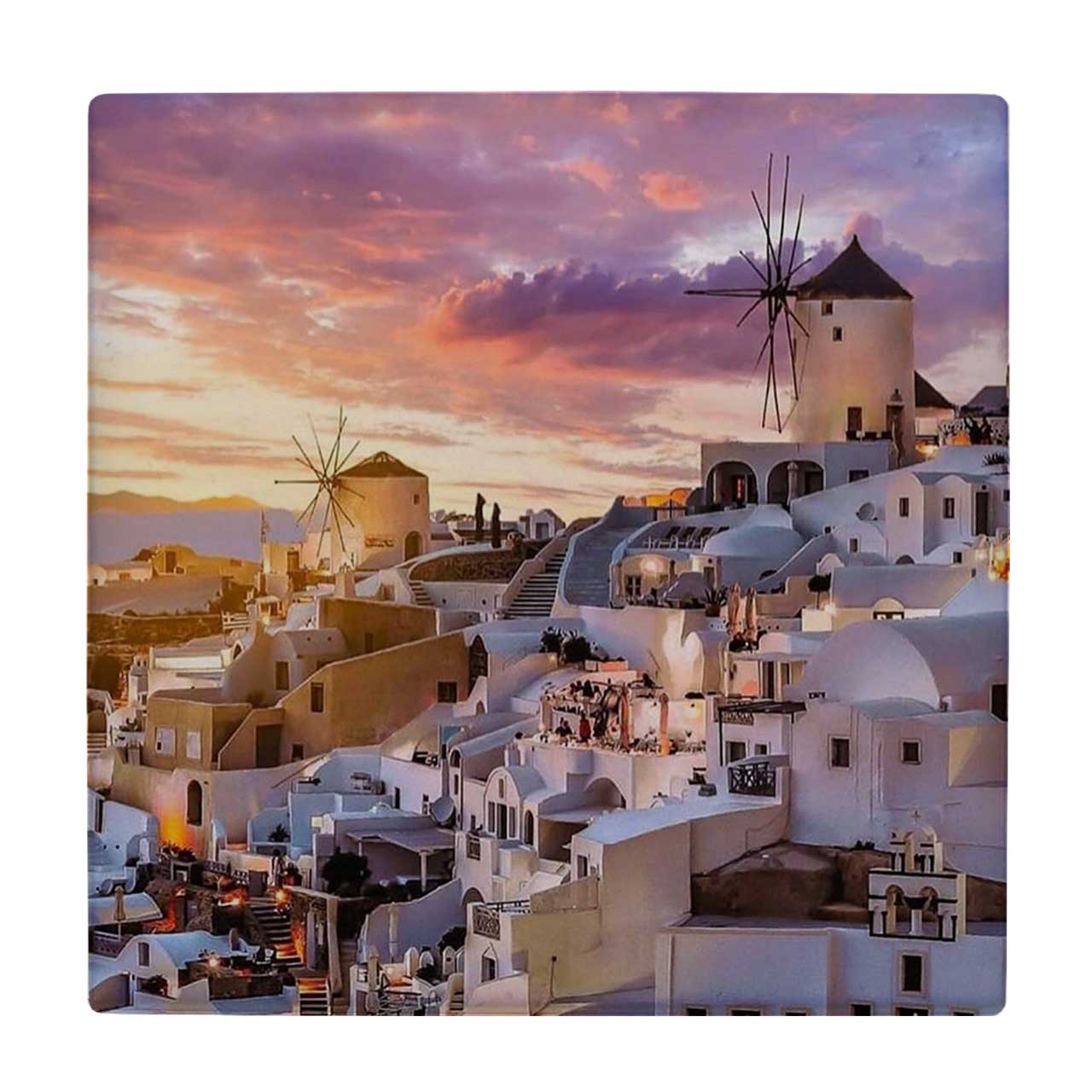  زیر لیوانی طرح دهکده مدیترانه ای کد    3540210_1395