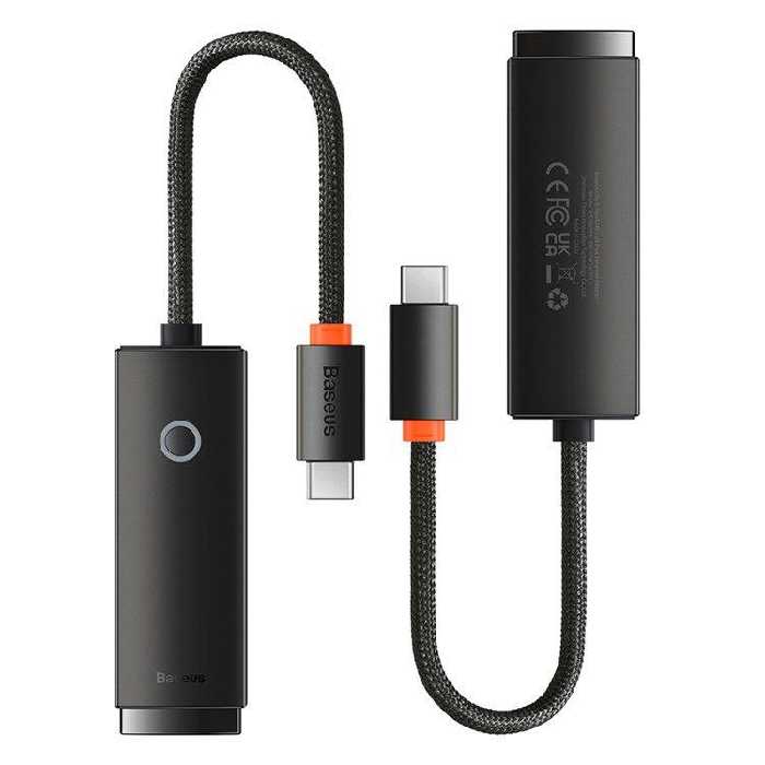 مبدل USB-C به LAN باسئوس مدل 1000Mbps WKQX0003