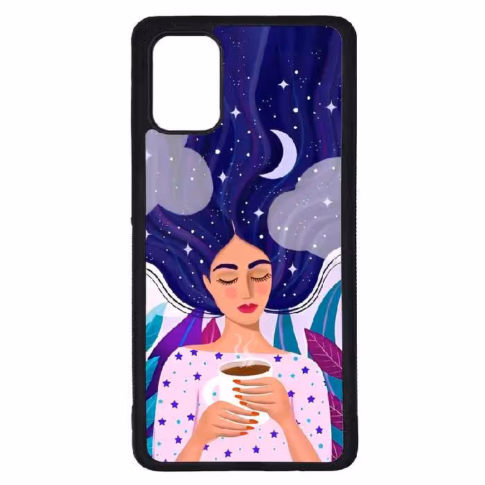 کاور طرح نقاشی دختر کد G-095 مناسب برای گوشی موبایل سامسونگ Galaxy A71 | دیجی قاب دونی