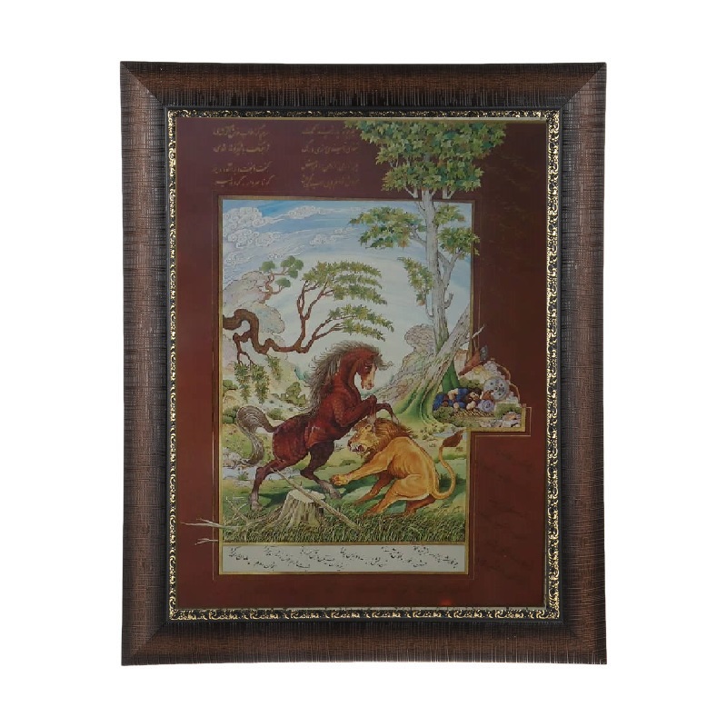 تابلو مدل رستم و شیر