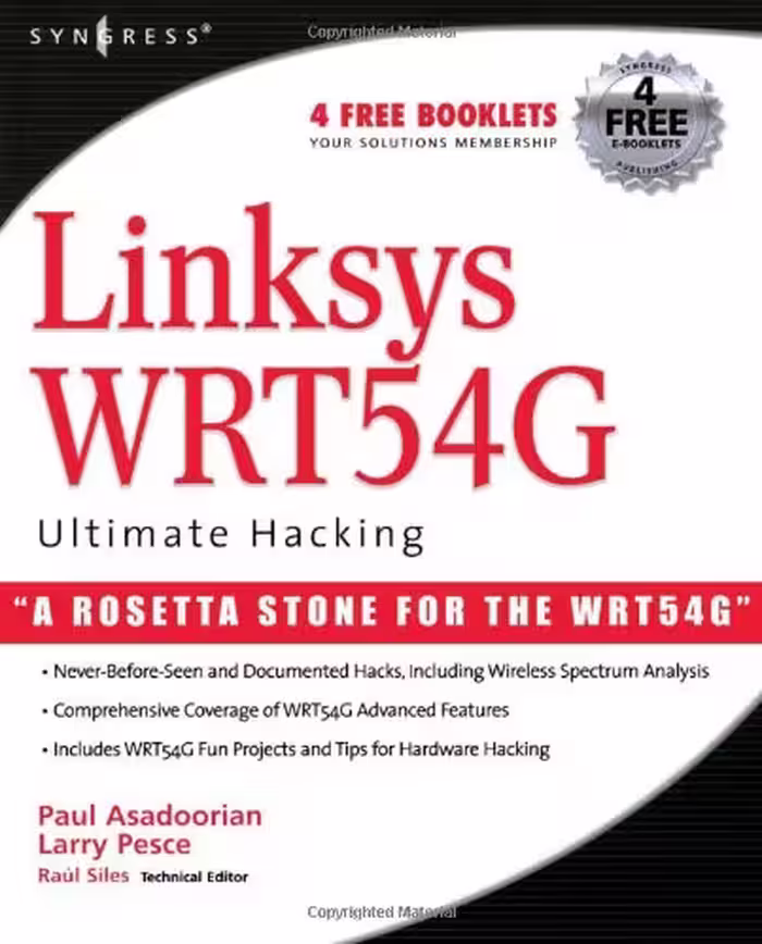خرید و دانلود نسخه کامل کتاب Linksys WRT54G Ultimate Hacking