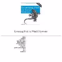 خرید و دانلود نسخه کامل کتاب Learning Perl on Win32 systems
