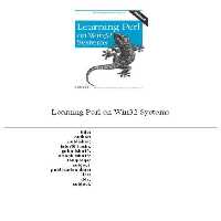خرید و دانلود نسخه کامل کتاب Learning Perl on Win32 systems