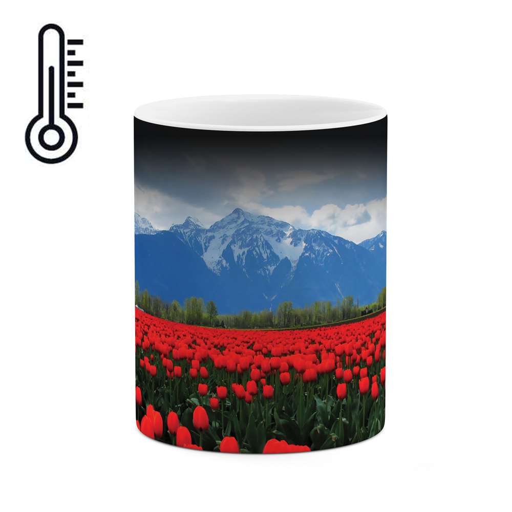 ماگ حرارتی طرح گل مدل mgph01830