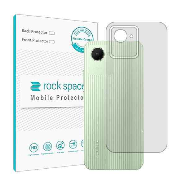 گلس محافظ پشت گوشی ریلمی C30 مدل نانو هیدروژل شفاف برند راک اسپیس کد S