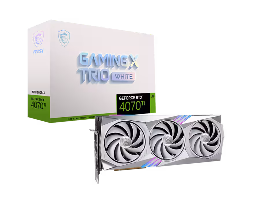 کارت گرافیک  ام اس آی مدل GeForce RTX™ 4070 Ti GAMING X TRIO WHITE 12G با حافظه 12 گیگابایت