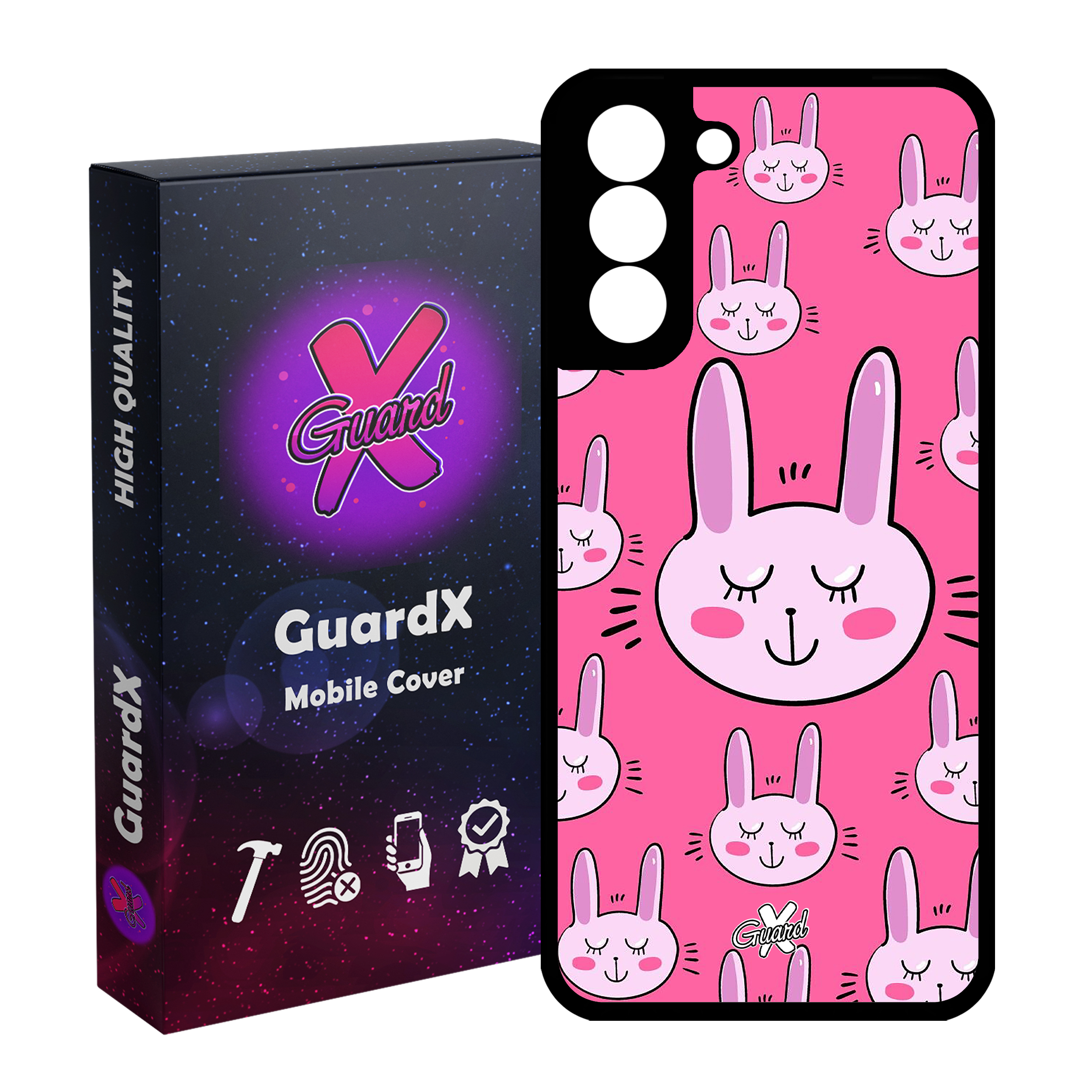 کاور گارد ایکس طرح Rabbit مدل Glass10135 مناسب برای گوشی موبایل سامسونگ Galaxy S21 FE