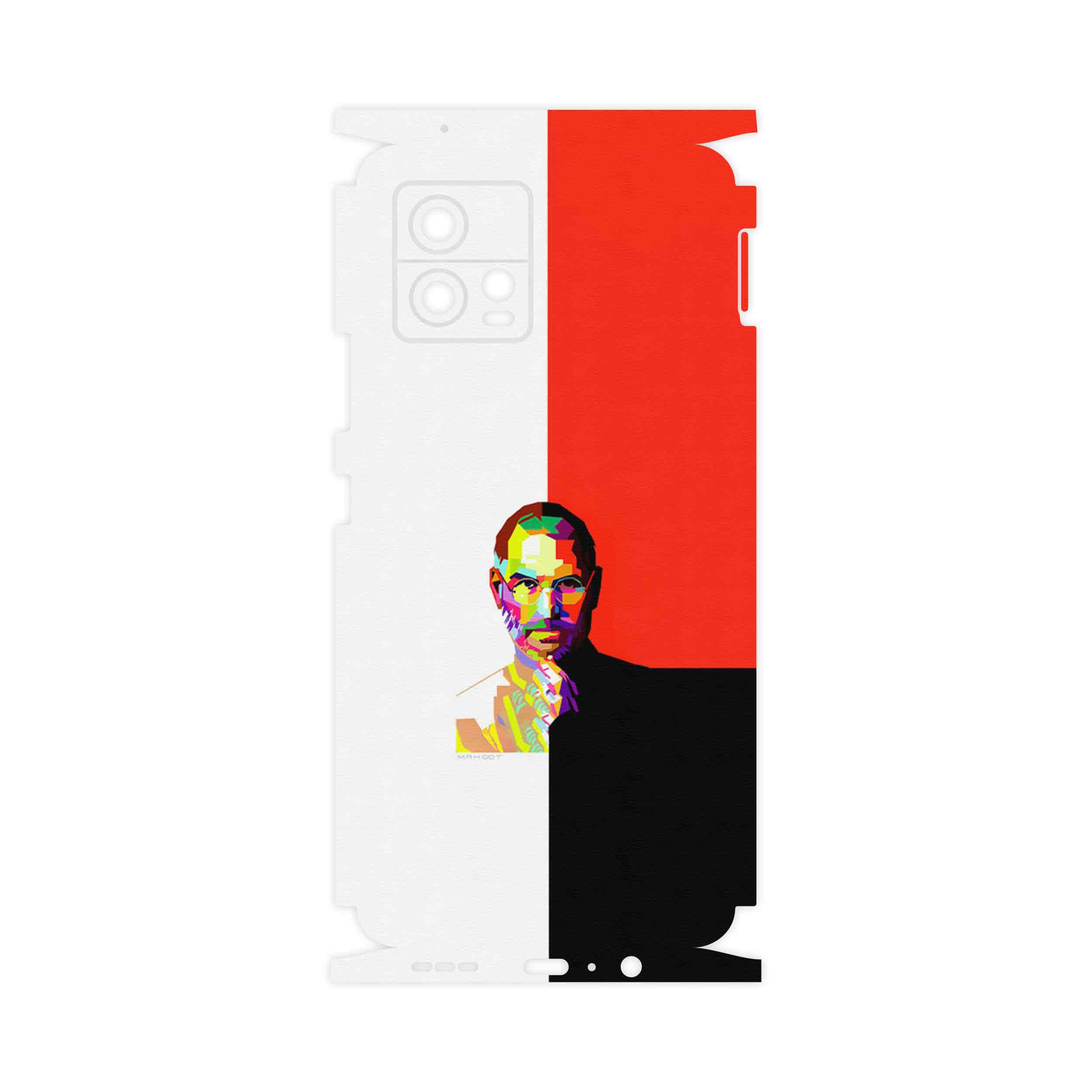 برچسب پوششی ماهوت مدل Collage of Steve Jobs 1-FullSkin مناسب برای گوشی موبایل موتورولا Moto G72
