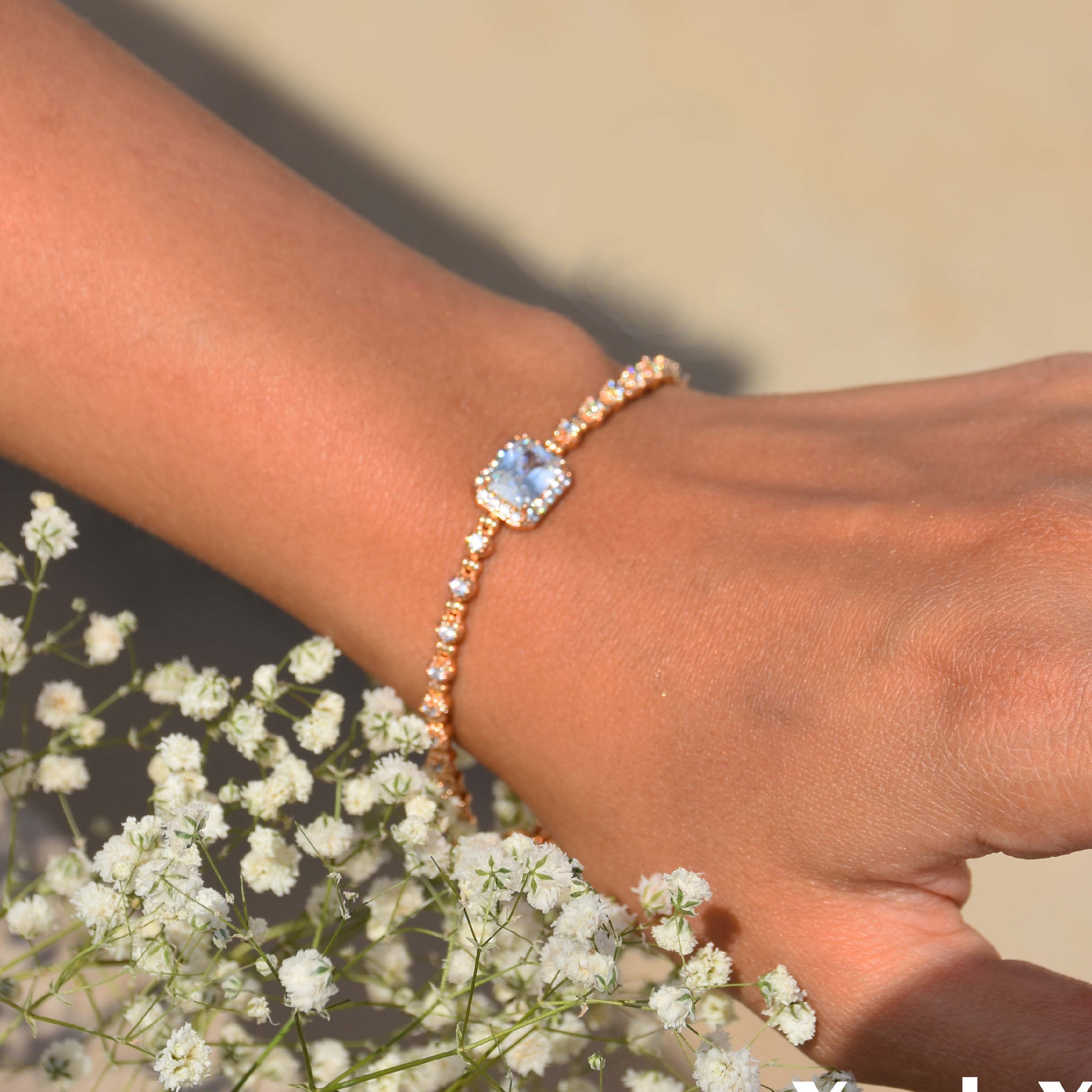 دستبند نگین دار برند ژوپینگ
