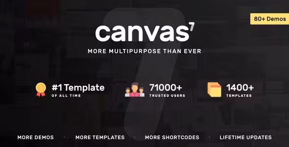 دانلود قالب HTML چند منظوره Canvas