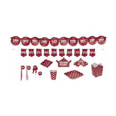 مجموعه 141 عددی تم تولد طرح خال دار کد 01