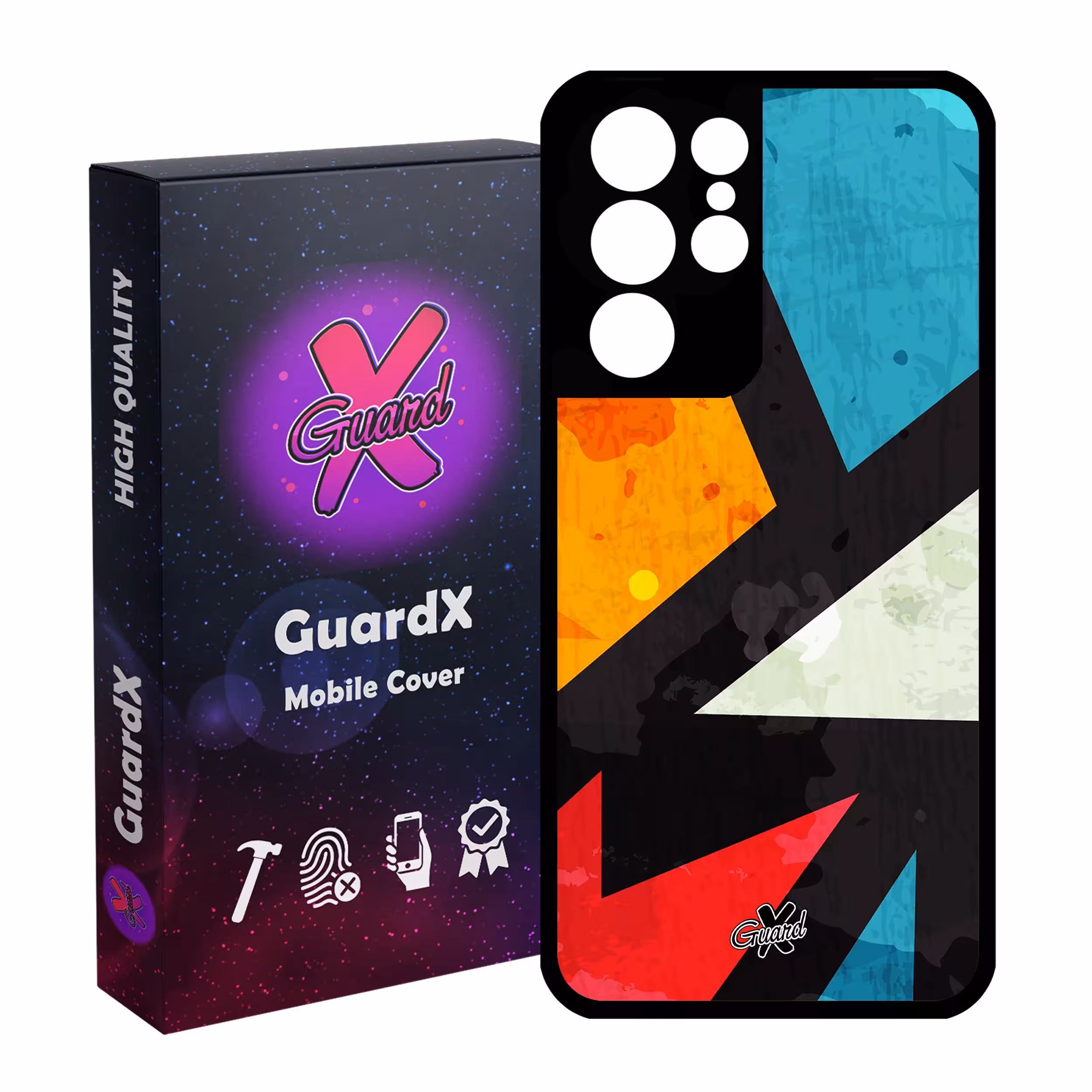 کاور گارد ایکس طرح Colors مدل Glass10176 مناسب برای گوشی موبایل سامسونگ Galaxy S21 Ultra