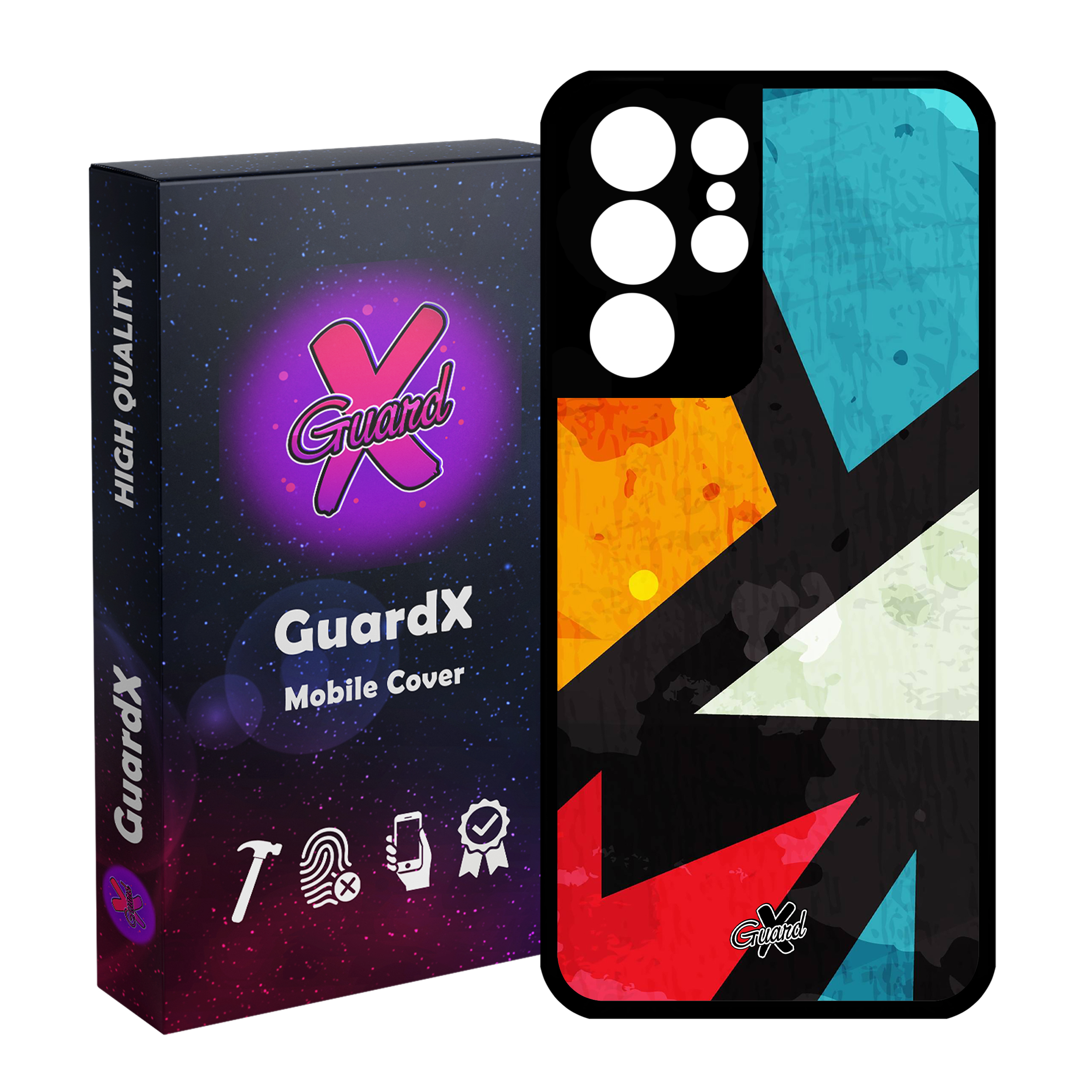 کاور گارد ایکس طرح Colors مدل Glass10176 مناسب برای گوشی موبایل سامسونگ Galaxy S21 Ultra