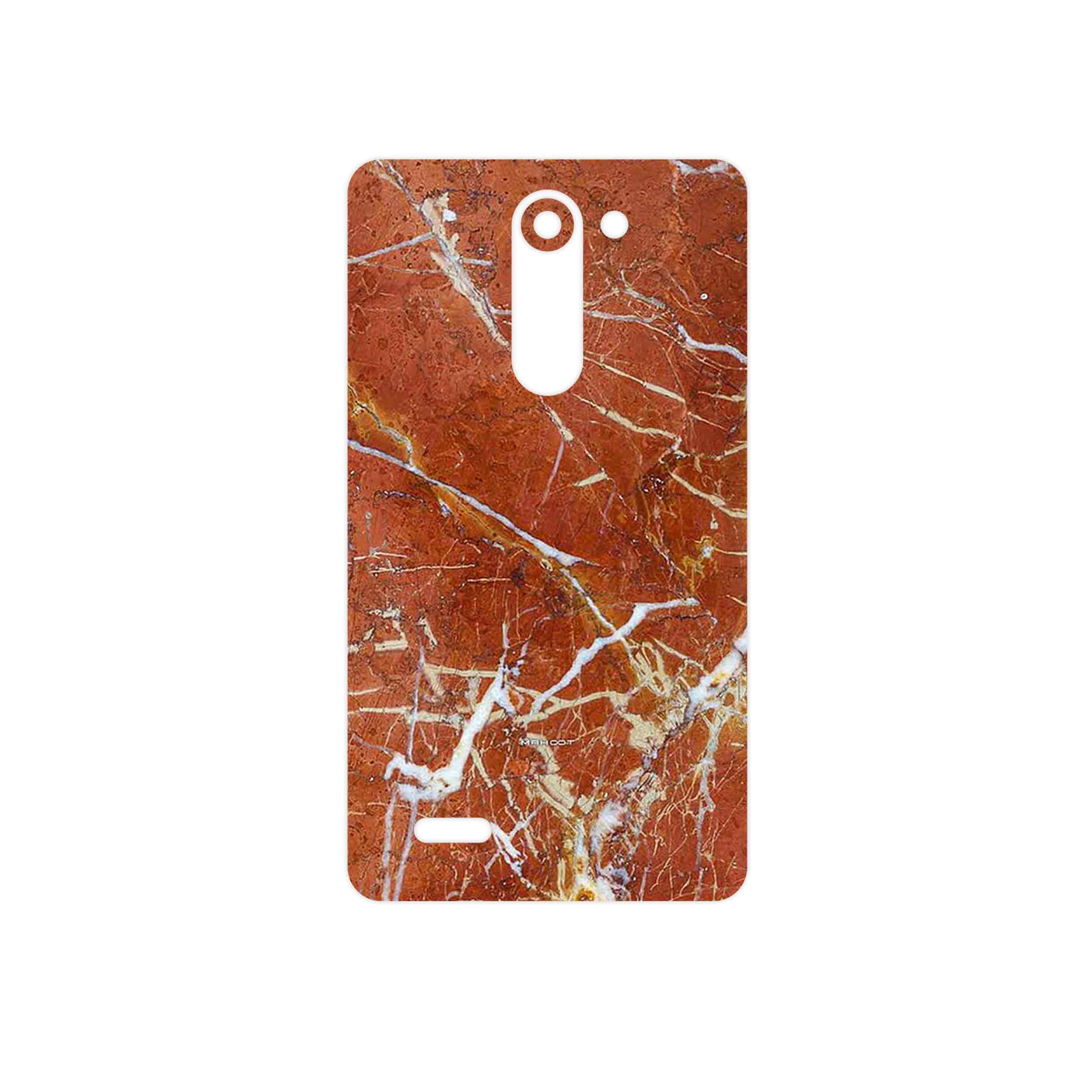 برچسب پوششی ماهوت مدل Red Marble مناسب برای گوشی موبایل ال جی L Bello