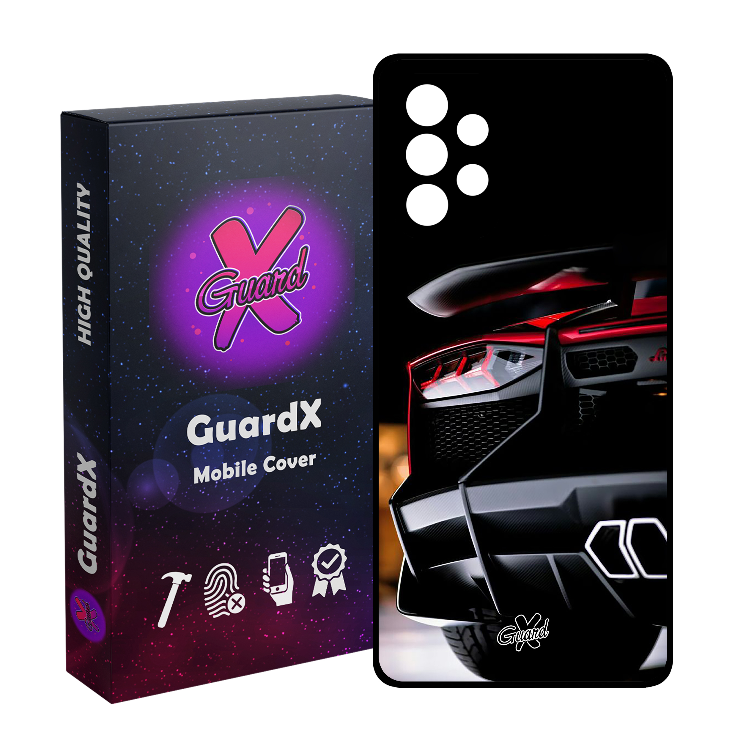 کاور گارد ایکس طرح Lamborghini مدل Glass10336 مناسب برای گوشی موبایل سامسونگ Galaxy A23 4G