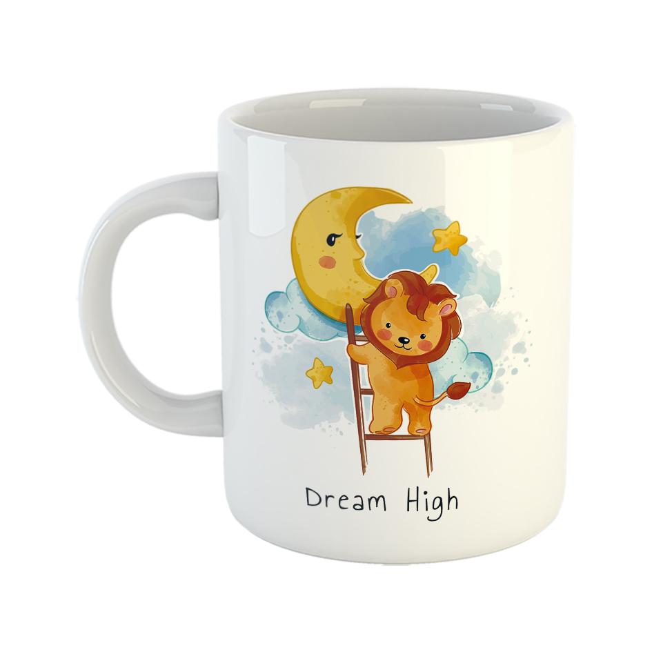 ماگ طرح شیر و ماه مدل Dream high