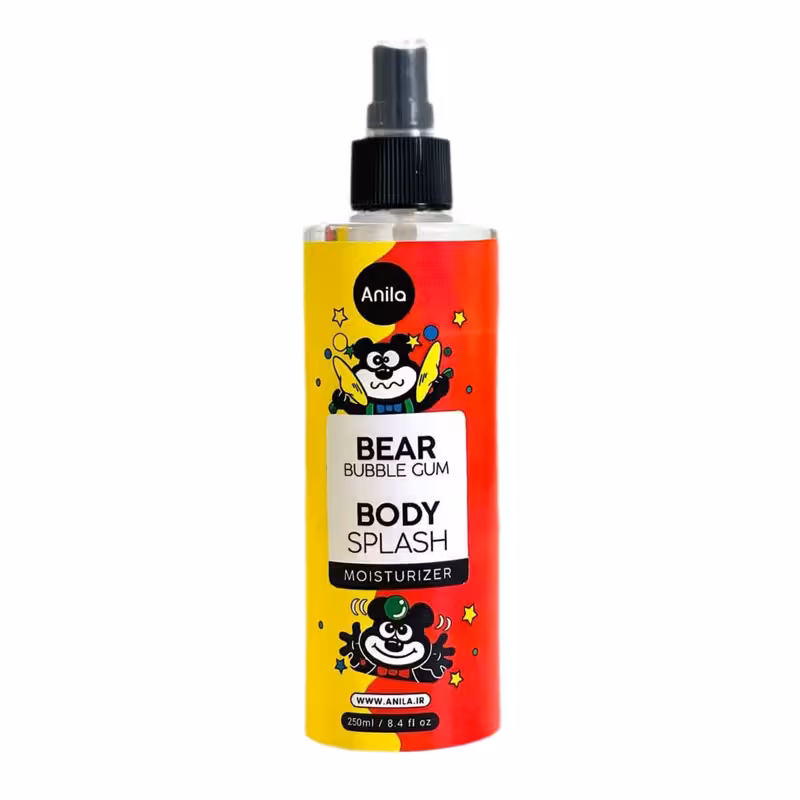 بادی اسپلش زنانه آنیلا مدل آدامس خرسی 🐻| 250ml