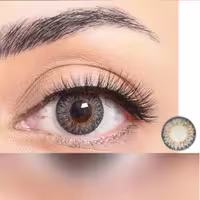 لنز چشم رنگ طوسی عسلی دور دار فستیوال مورنینگ کیو   Festival gray 3tone