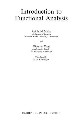 خرید و دانلود نسخه کامل کتاب Introduction to Functional Analysis