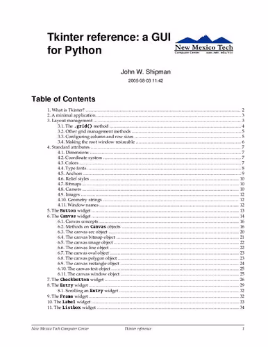 خرید و دانلود نسخه کامل کتاب Python &amp; Tkinter Programming