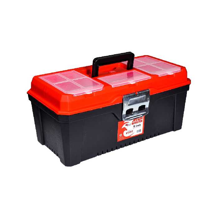 جعبه ابزار پلاستیکی 16 اینچ آروا مدل 4539