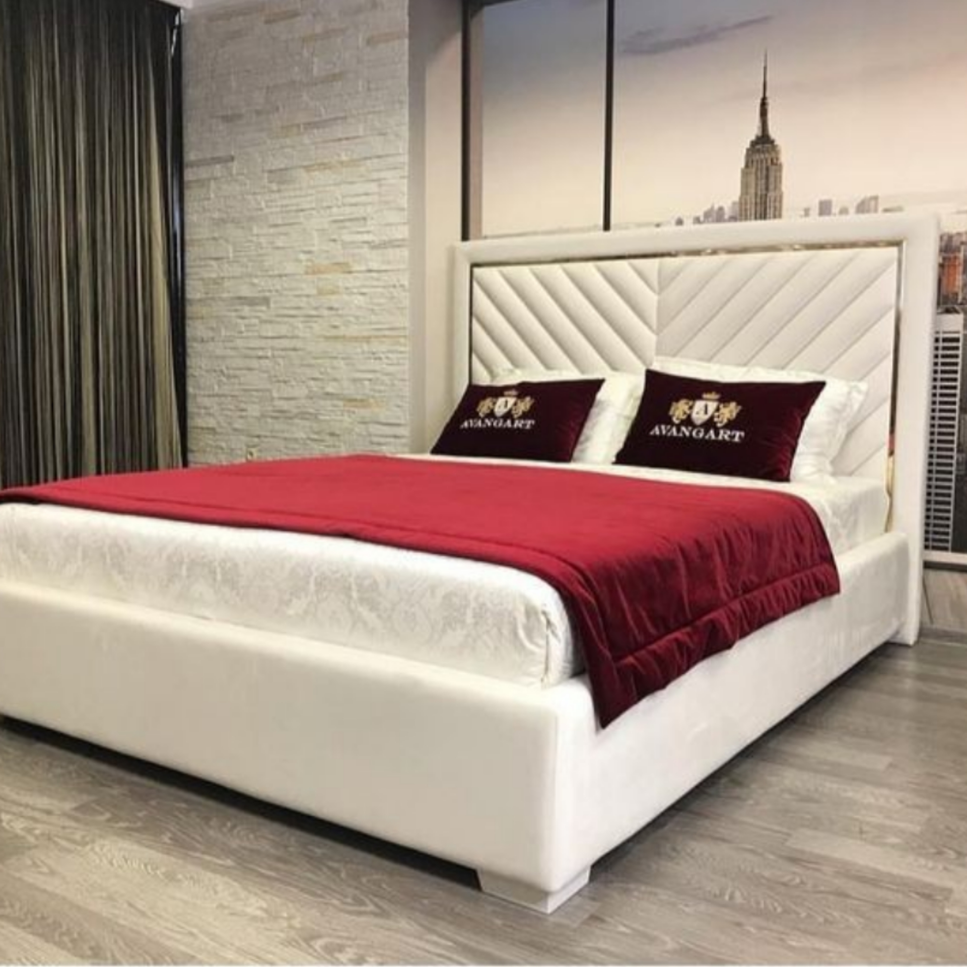 تخت خواب دو نفره مدل تیام سایز 160x200 سانتی متر