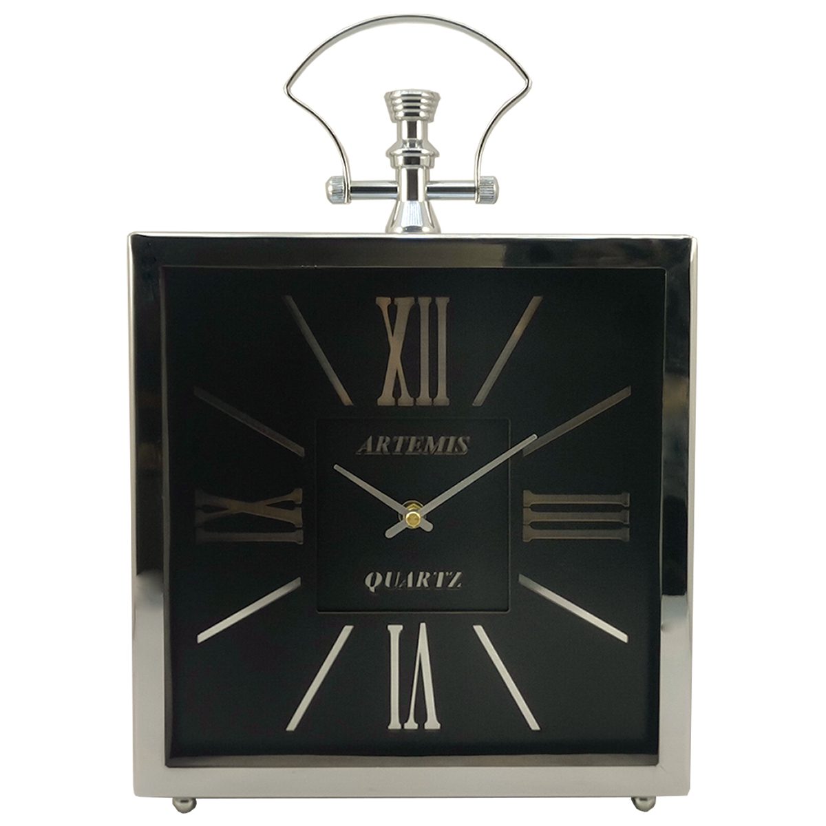 ساعت رومیزی آرتمیس کد 2030 Silver Black نقره ای مشکی