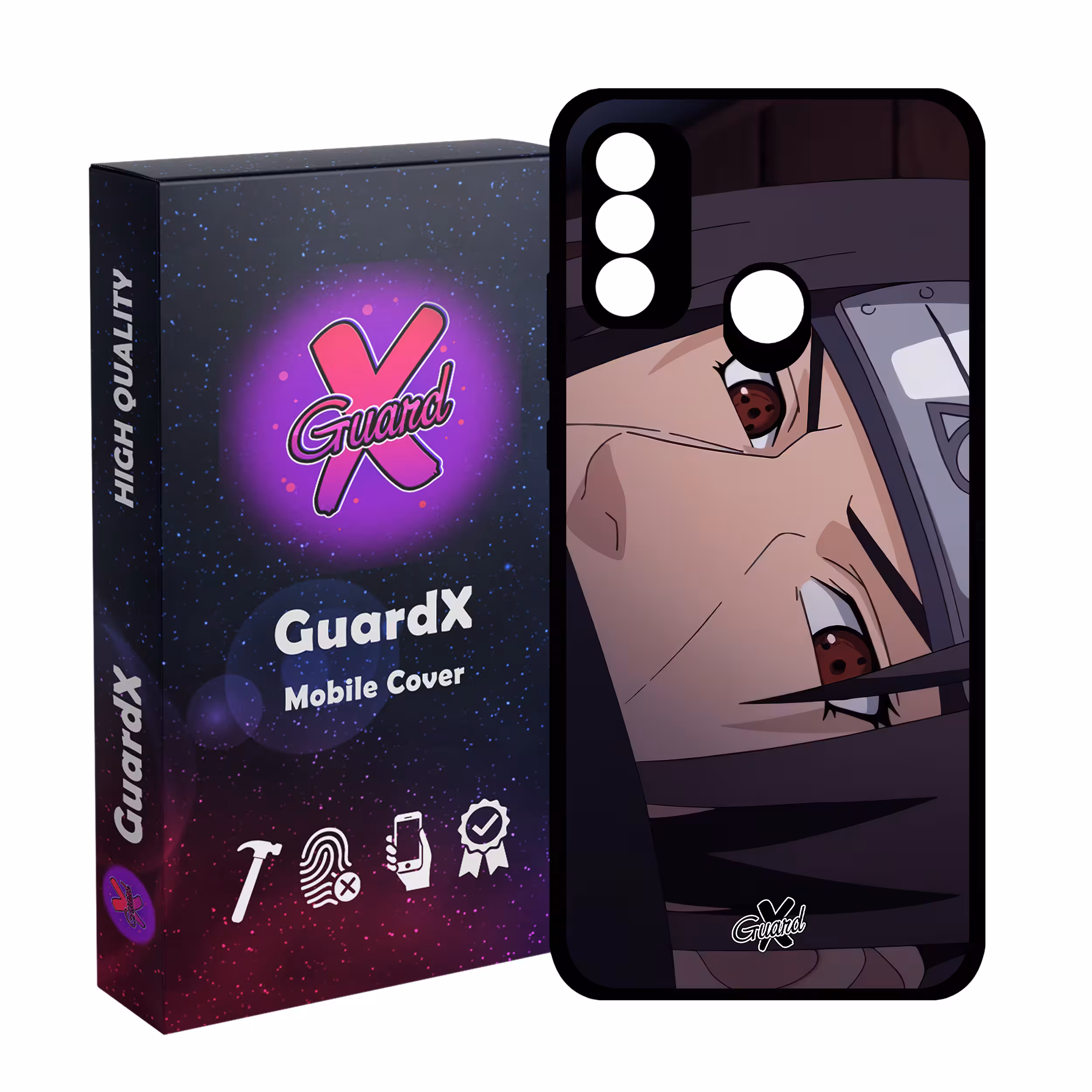 کاور گارد ایکس طرح Itachi Anime مدل Glass10475 مناسب برای گوشی موبایل هوآوی P Smart 2020