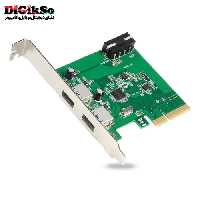 کارت PCI-E دو پورت هاب USB 31 یونیتک مدل Y-7305