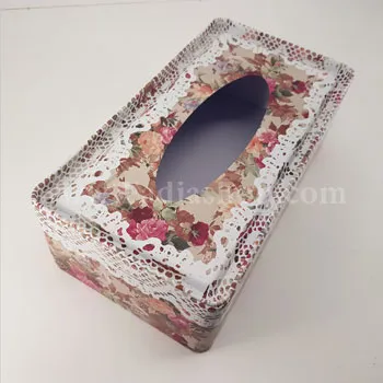 جعبه فلزی دستمال کاغذی