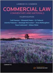 خرید و دانلود نسخه کامل کتاب Commercial Law: Commentary and Materials (4th Edition) [2019] - PDF