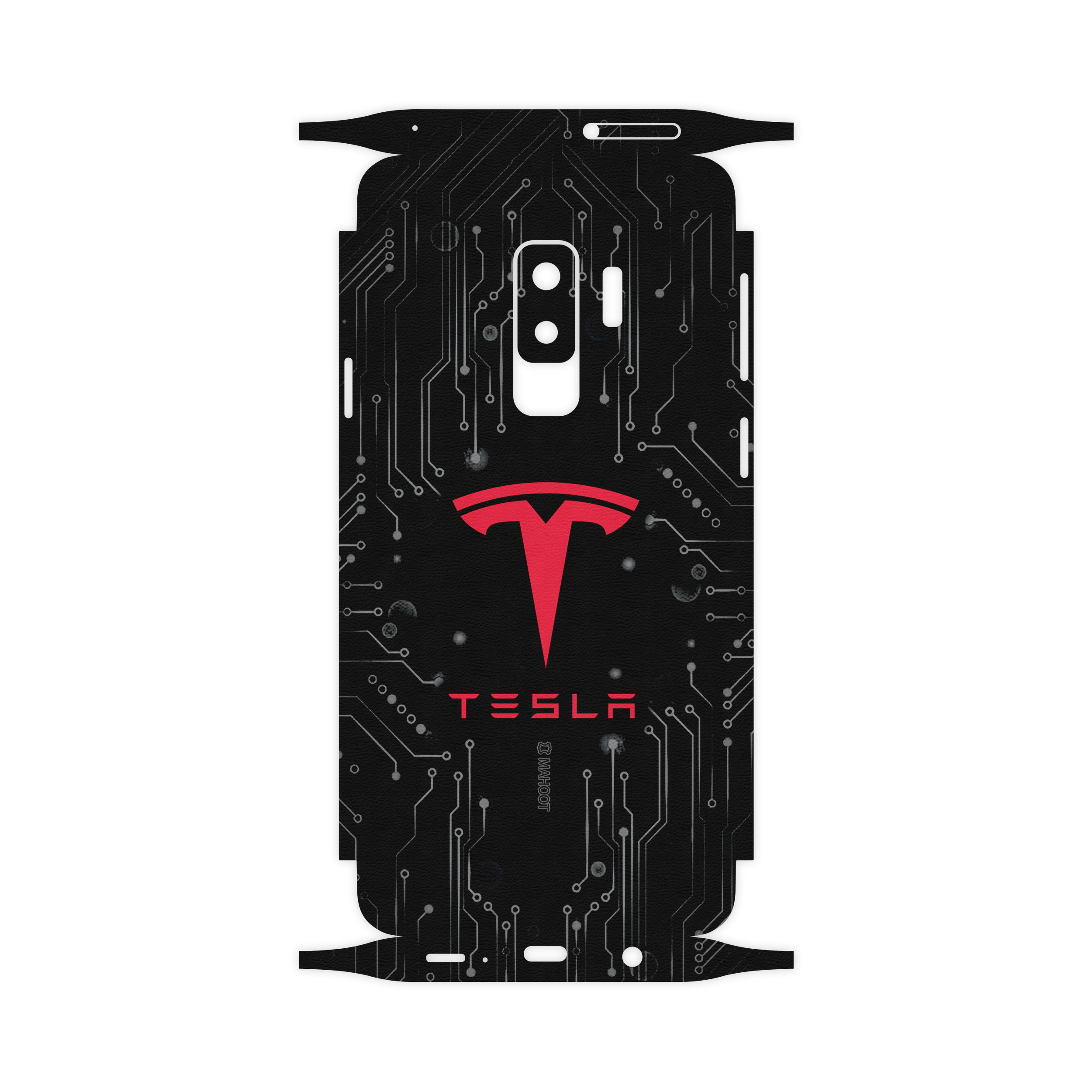 برچسب پوششی ماهوت مدل TESLA-Motors-FullSkin مناسب برای گوشی موبایل سامسونگ Galaxy S9 Plus