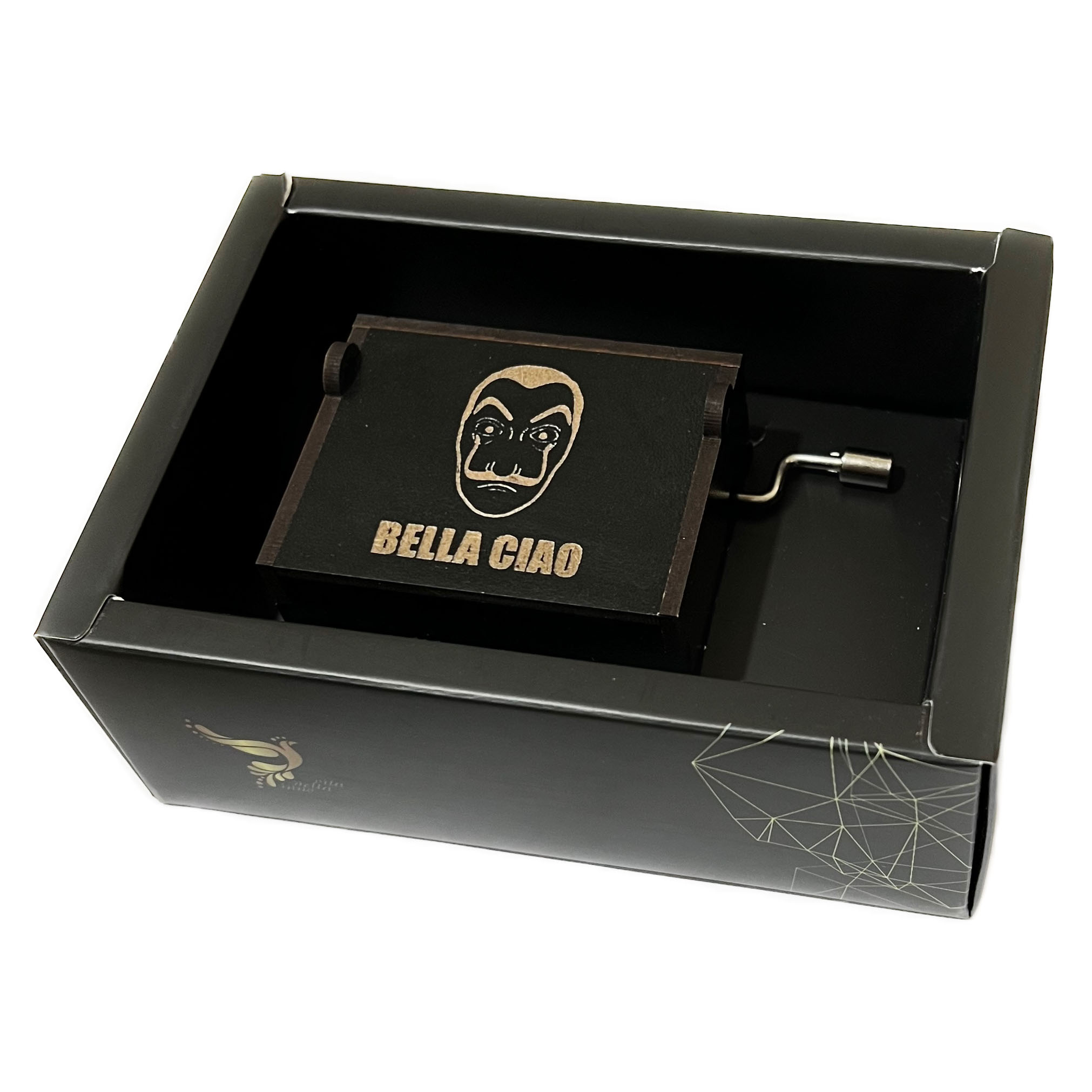 جعبه موزیکال اینو دلا ویتا مدل Arca ملودی بلاچاو Bella Ciao طرح Dali Mask دالی ماسک سرقت پول 