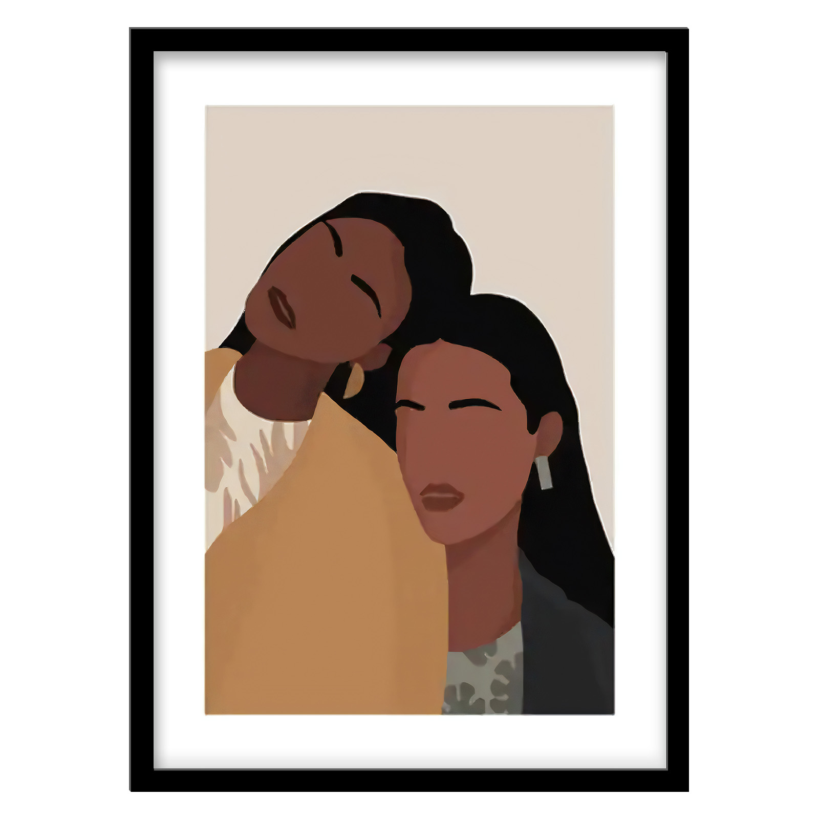 تابلو فورنیمو مدل پرتره ایلوستریشن مدرن و مینیمال کد 05399B